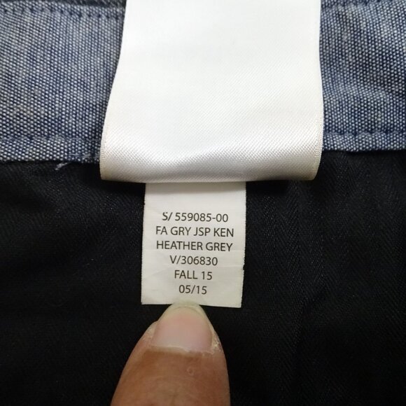 Banana Republic Grey Kentfield Pants  Men Size 38 X 32 Cotton Straight Fit - Picture 7 of 12